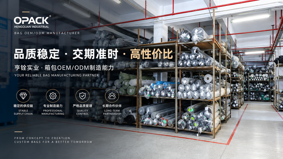 亨铨实业箱包OEM/ODM制造能力与物料供应链
